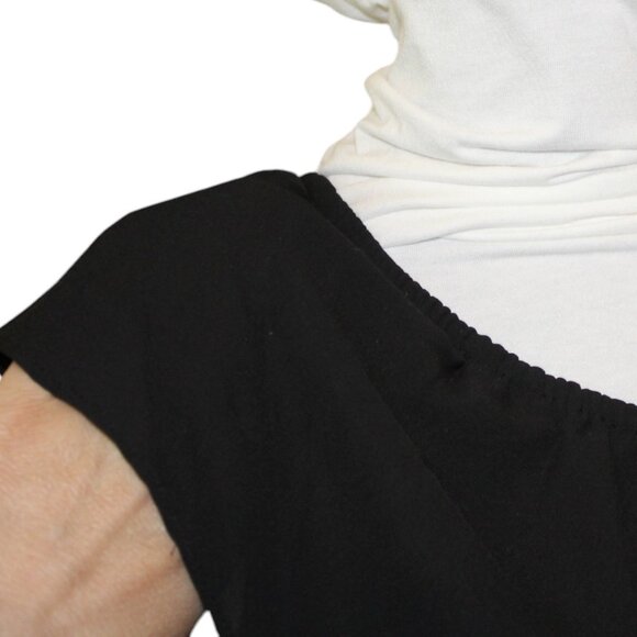 DR2 Daniel Rainn Dress One Shoulder Little Black Dress Size S Small, NWT's - Picture 5 of 12